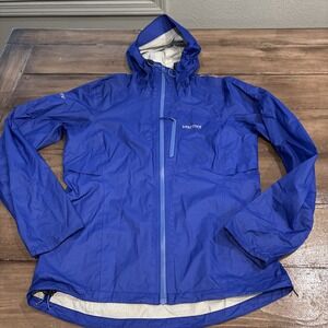 Marmot Precip Eco Jacket Womens Size SmallBlue Gorpcore Outdoor Rain Packable